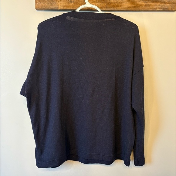 Uniqlo Navy Blue Cowl Neck Sweater size L - Picture 6 of 10